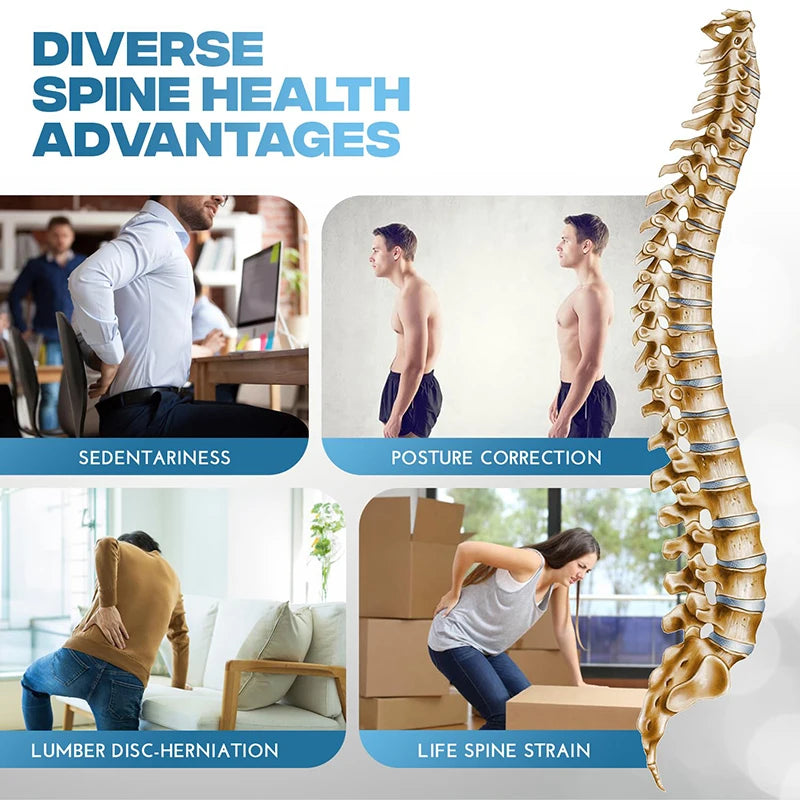 Lumbar Stretching Massager and Spine Correction Device
